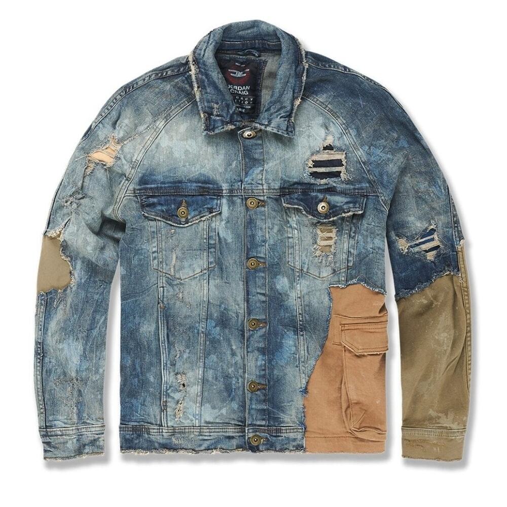 Jordan Craig Distressed Kids Devotion Denim Trucker Jacket Size‎ 6